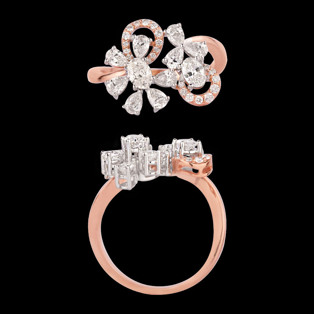 18K Rose Gold Diamond Ring - 1.249ct VVS-EF