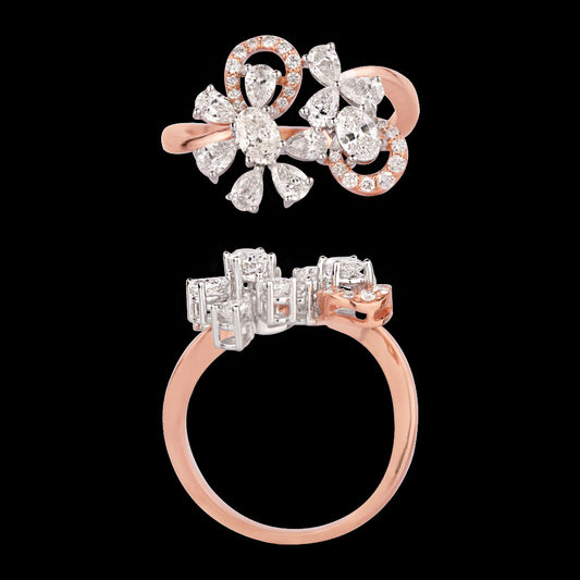 18K Rose Gold Diamond Ring - 1.249ct VVS-EF