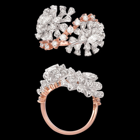 18K Rose Gold Diamond Ring - 2.686ct VVS-VS-FG