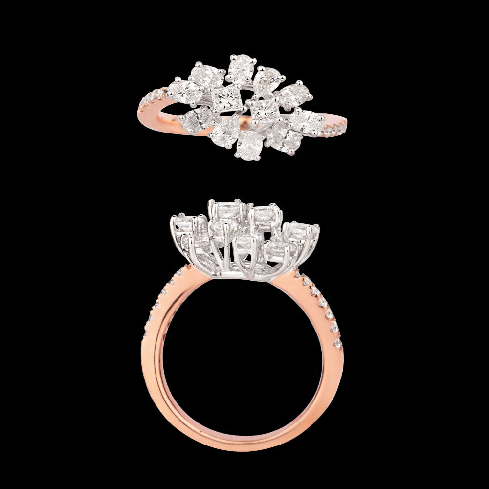 18K Rose Gold Diamond Ring - 1.319ct VS-SI-EF