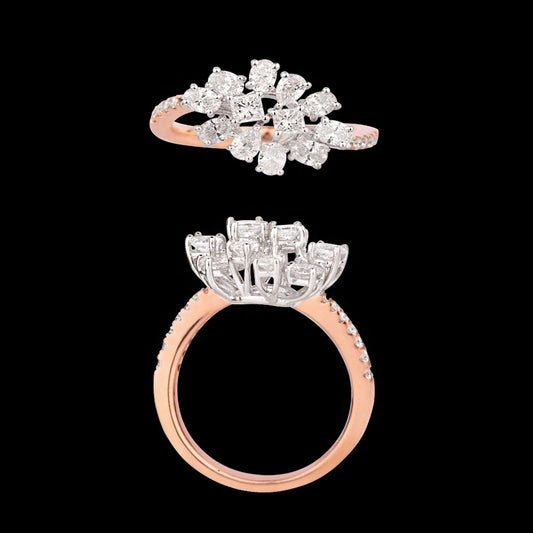 18K Rose Gold Diamond Ring - 1.319ct VS-SI-EF