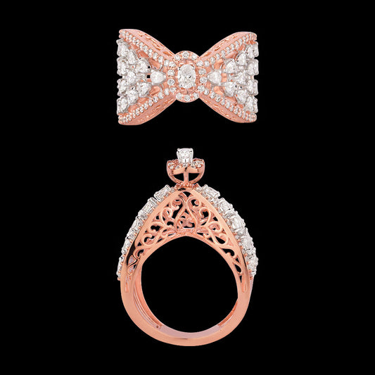18K Rose Gold Diamond Ring - 1.532ct VVS-FG