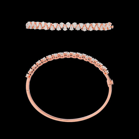 18K Rose Gold Diamond Kada - 1.886ct VS-SI-EF