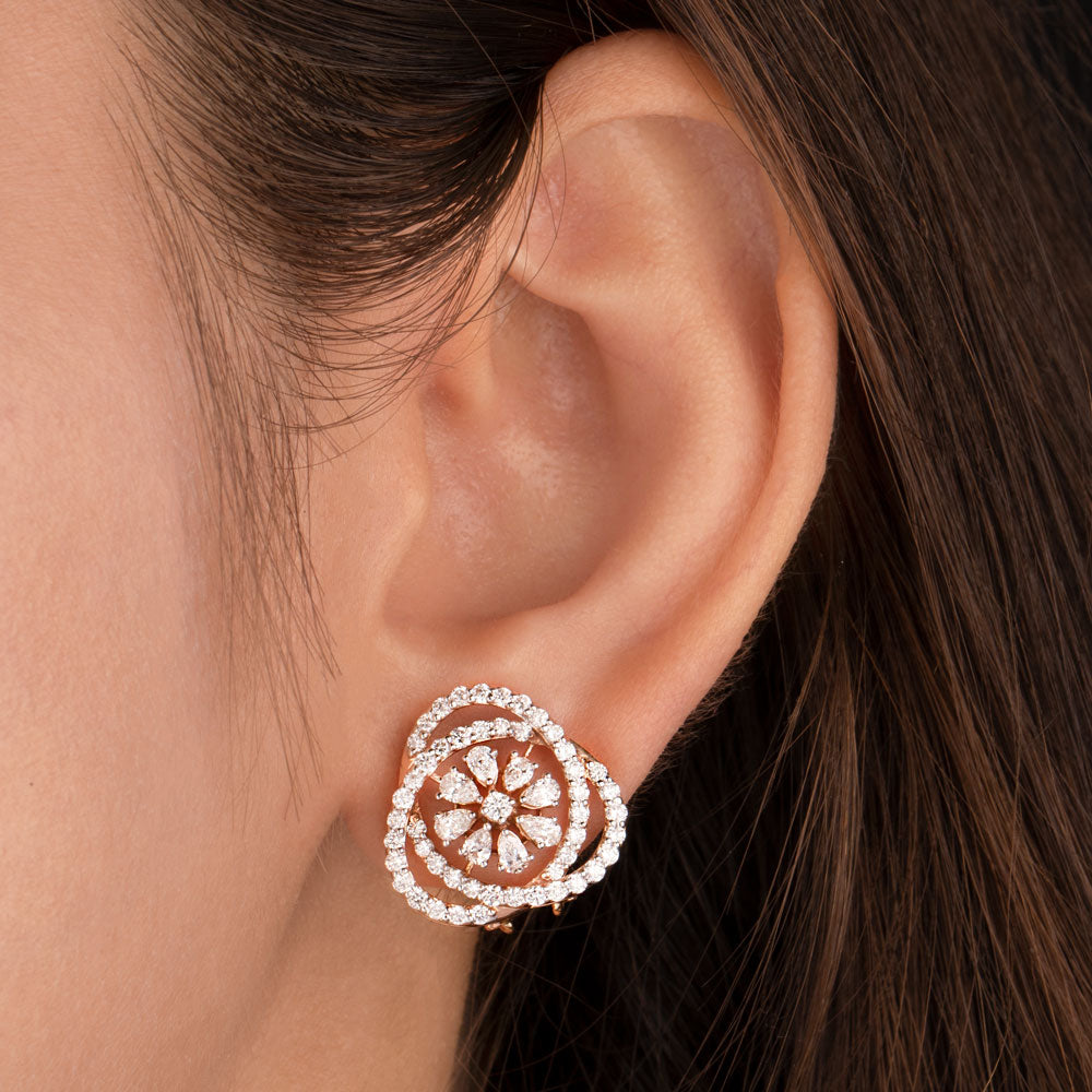 18K Rose Gold Diamond Jewellery - 1.835ct VVS-VS-EF