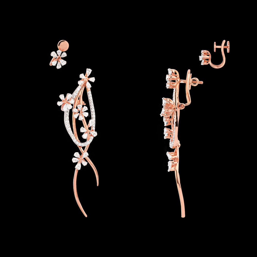 18K Rose Gold Diamond Jewellery - 2.869ct VVS-VS-EF
