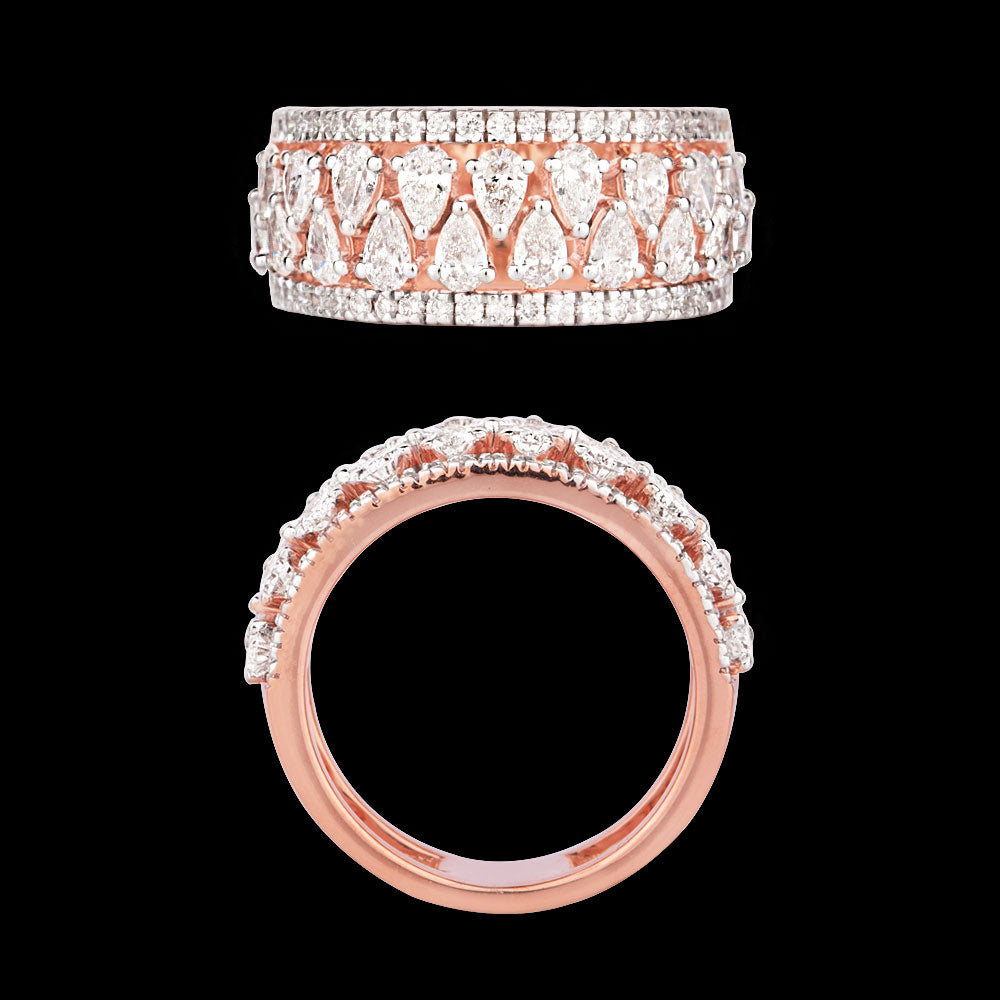 18K Rose Gold Diamond Ring - 1.647ct VS-SI-EF