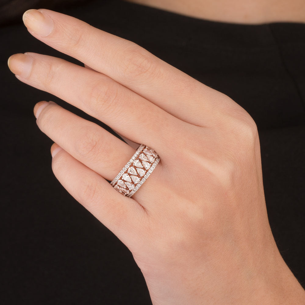 18K Rose Gold Diamond Ring - 1.647ct VS-SI-EF