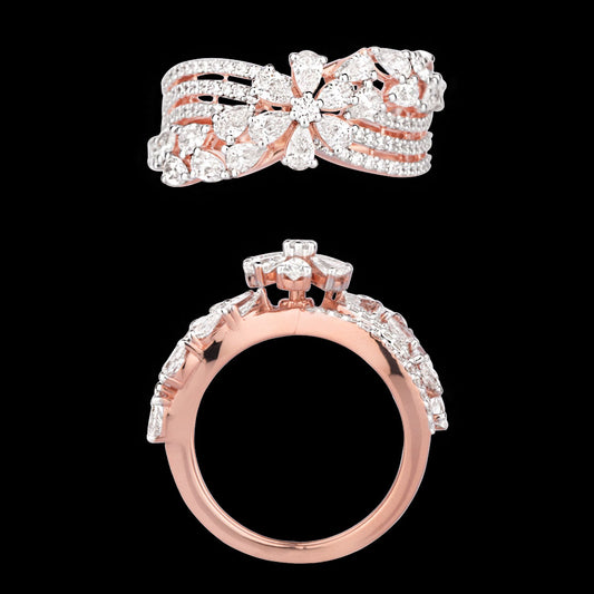 18K Rose Gold Diamond Ring - 1.784ct VS-SI-EF