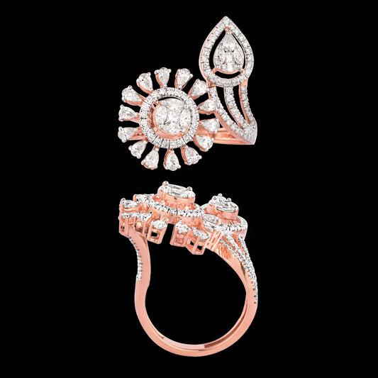 18K Rose Gold Diamond Ring - 2.118ct VVS-VS-HI