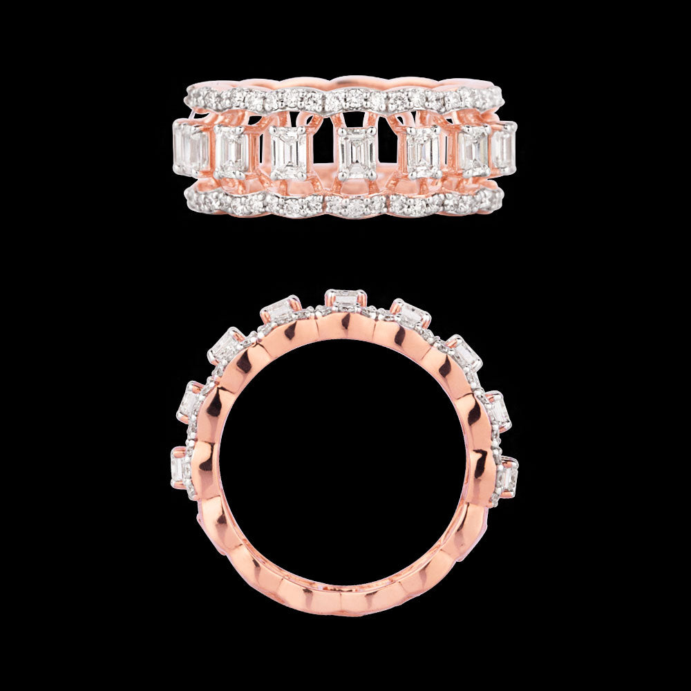 18K Rose Gold Diamond Ring - 1.46ct VS-SI-EF