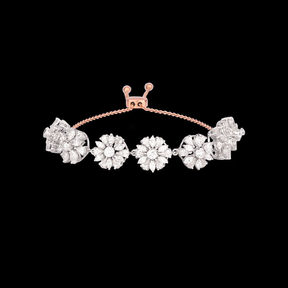 18K Rose Gold Diamond Bracelet - 7.1ct VVS-VS-GH