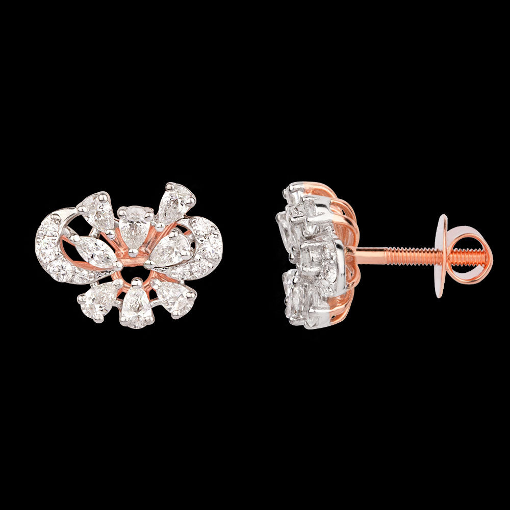 18K Rose Gold Diamond Jewellery - 0.766ct VVS-EF