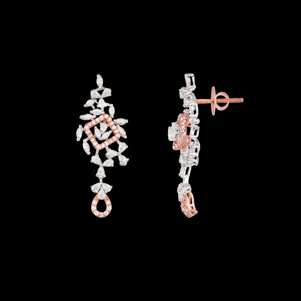 18K Rose Gold Diamond Jewellery - 1.845ct VVS-VS-EF