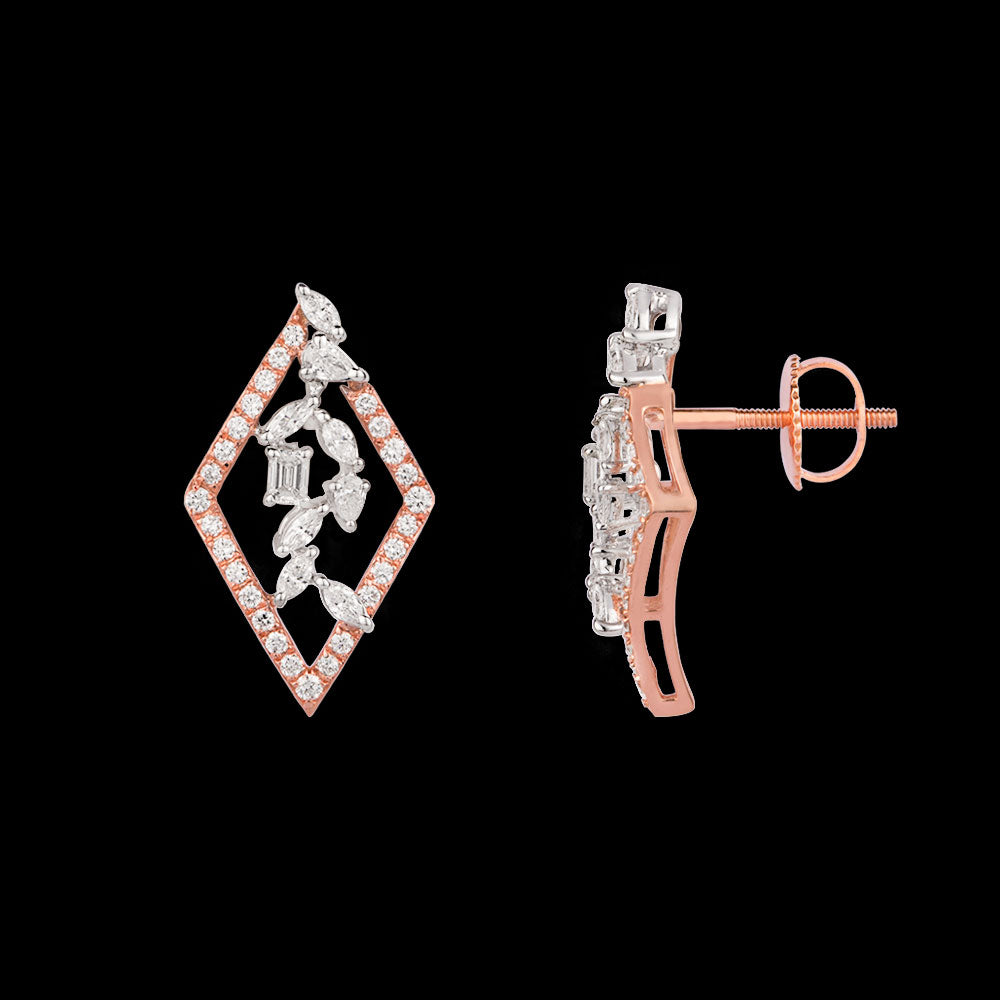18K Rose Gold Diamond Jewellery - 1.074ct VVS-EF