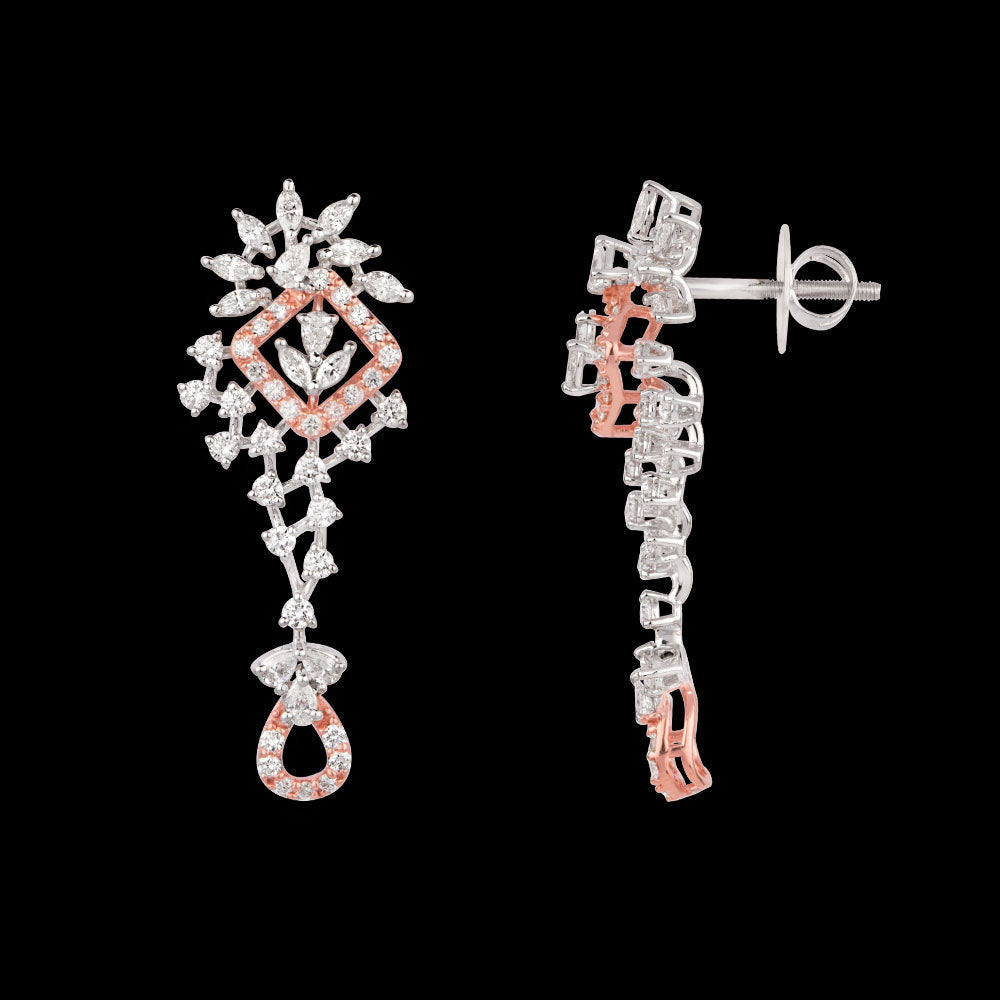 18K Rose Gold Diamond Jewellery - 1.59ct VVS-EF