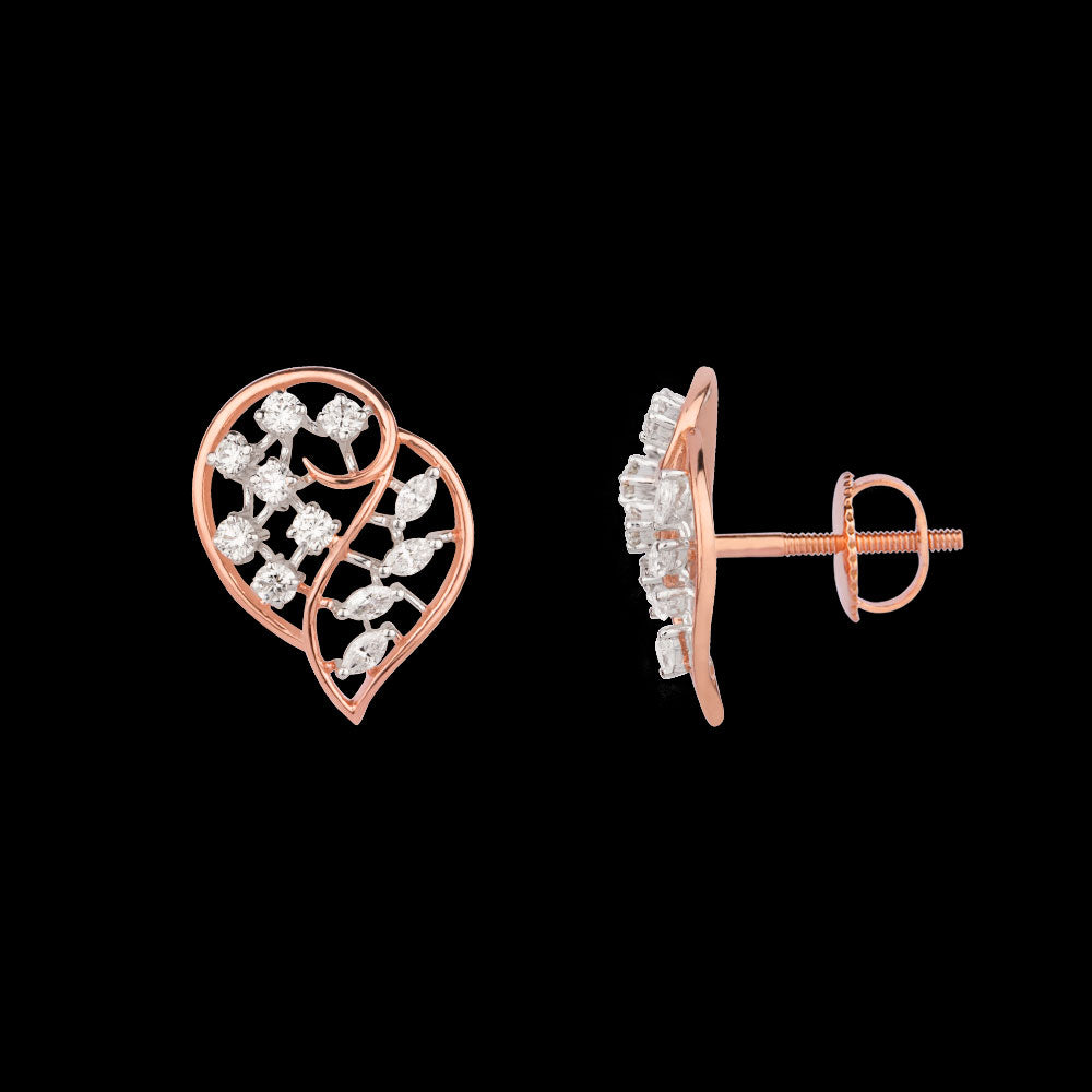 18K Rose Gold Diamond Jewellery - 0.88ct VVS-EF