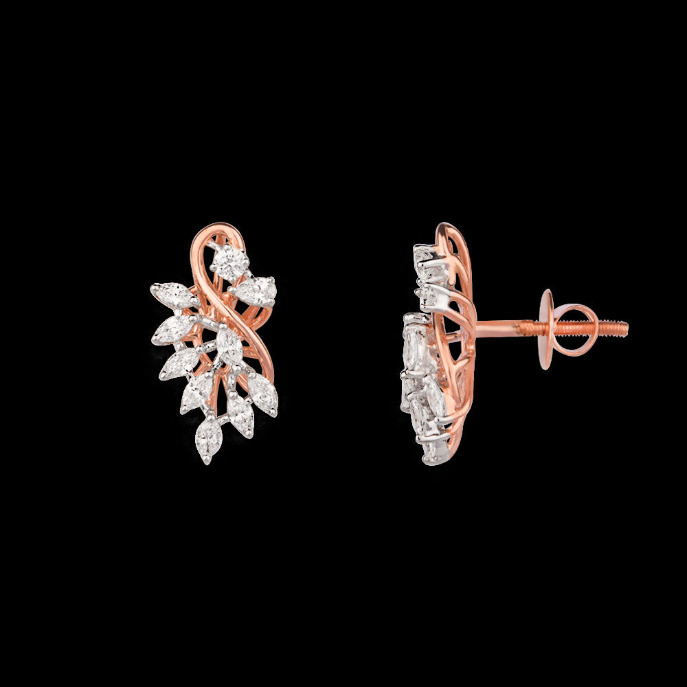 18K Rose Gold Diamond Jewellery - 0.736ct VVS-EF