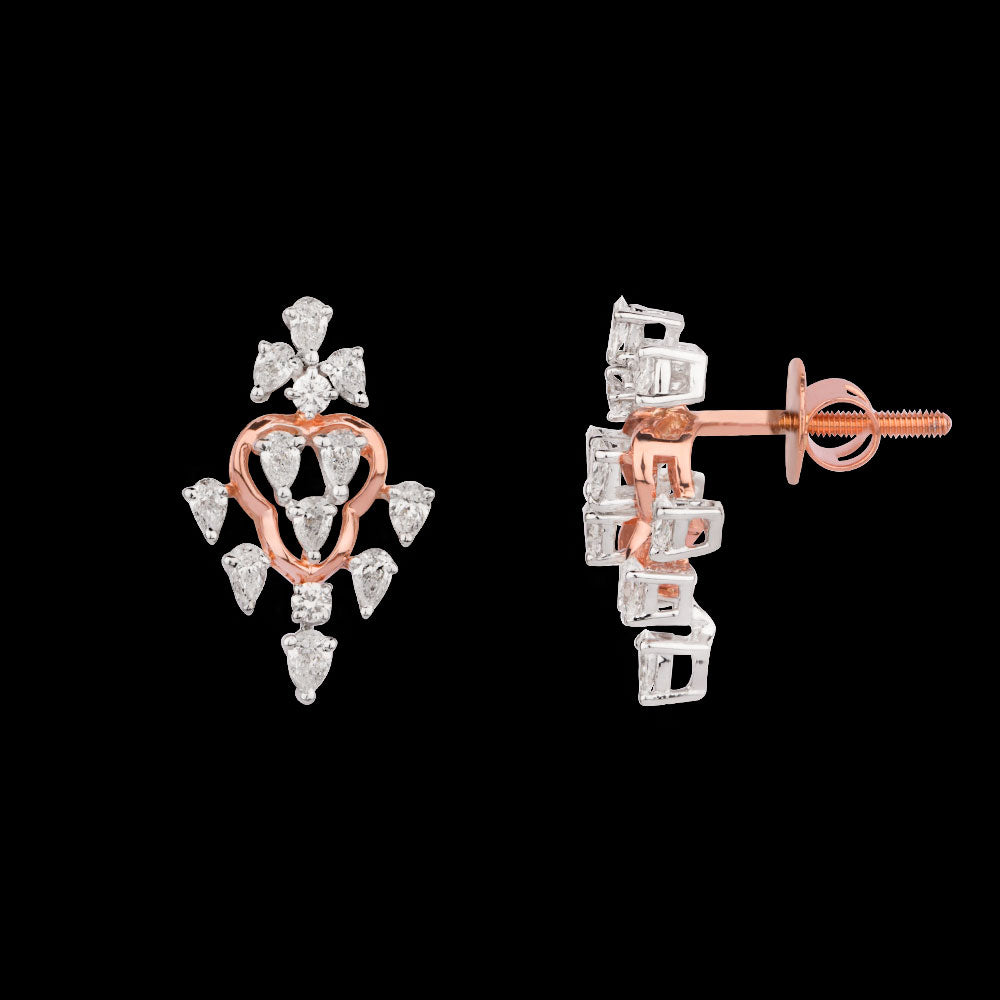 18K Rose Gold Diamond Jewellery - 0.84ct VVS-VS-EF
