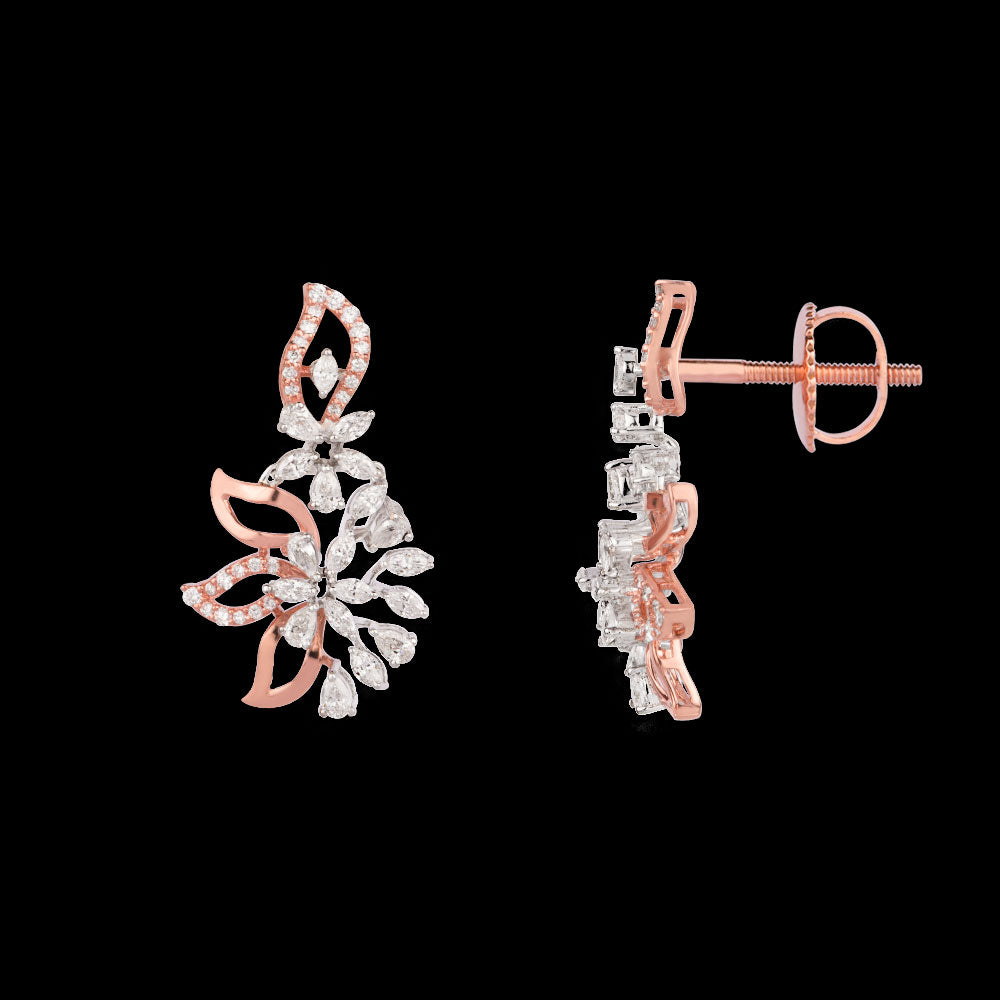 18K Rose Gold Diamond Jewellery - 1.536ct VVS-EF
