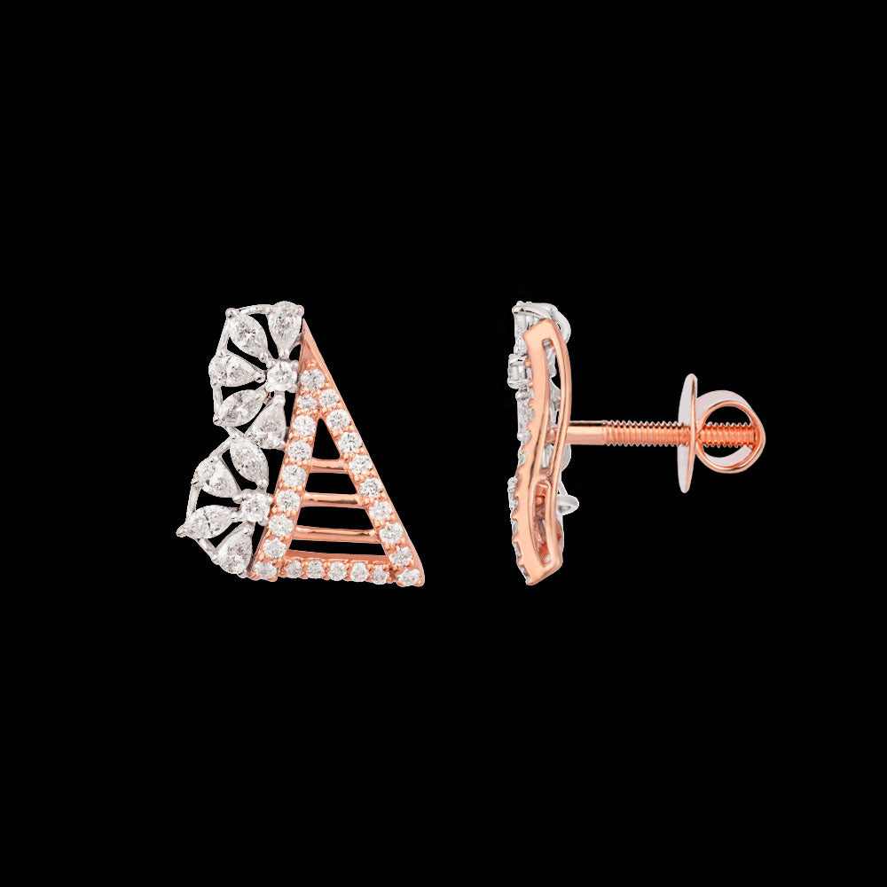 18K Rose Gold Diamond Jewellery - 1.052ct VVS-EF