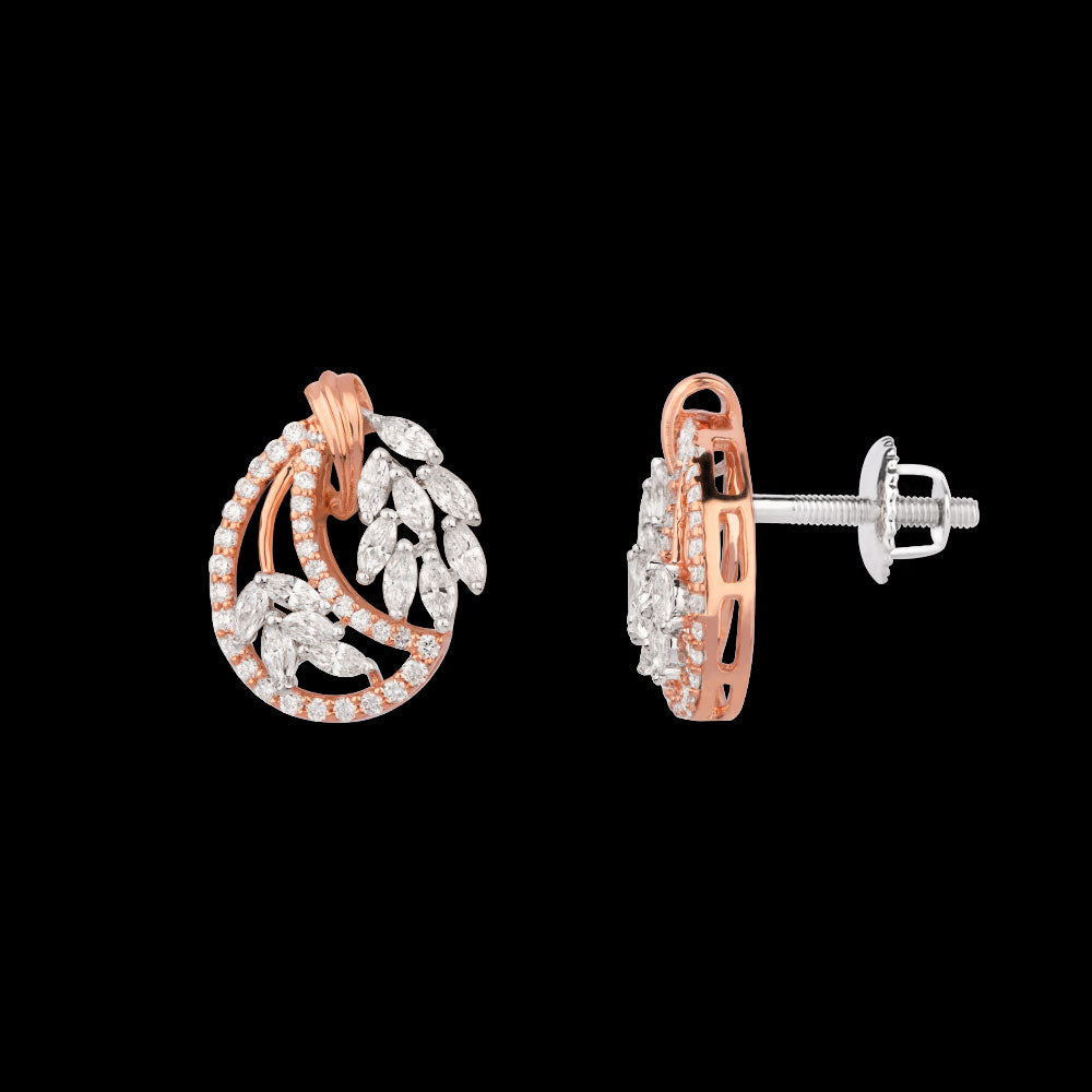 18K Rose Gold Diamond Jewellery - 1.019ct VVS-VS-EF