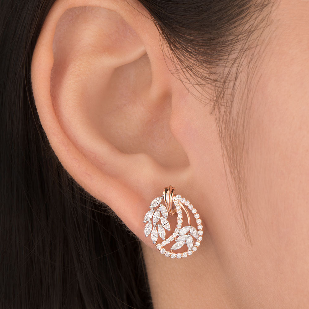 18K Rose Gold Diamond Jewellery - 1.019ct VVS-VS-EF