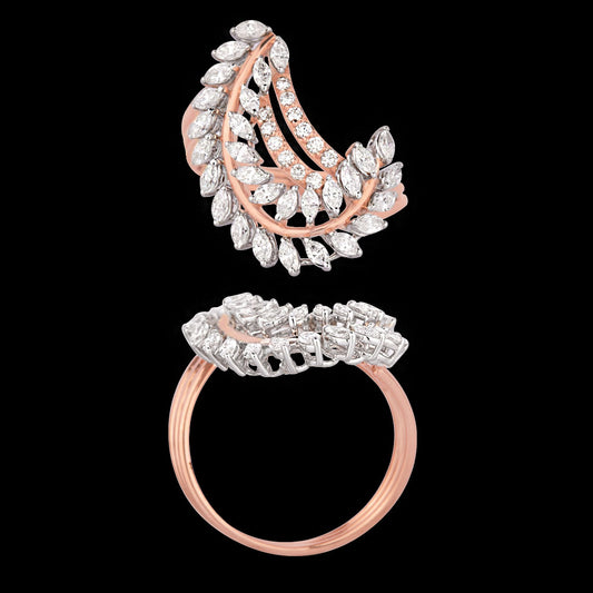 18K Rose Gold Diamond Ring - 1.032ct VVS-EF