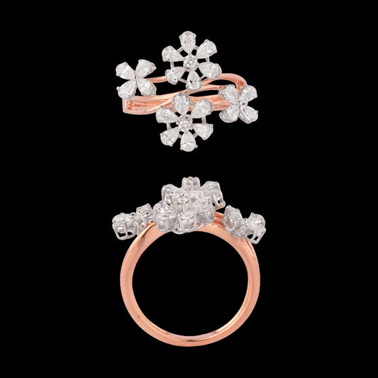 18K Rose Gold Diamond Ring - 1.254ct VVS-EF