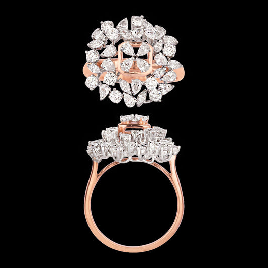 18K Rose Gold Diamond Ring - 1.25ct VVS-EF