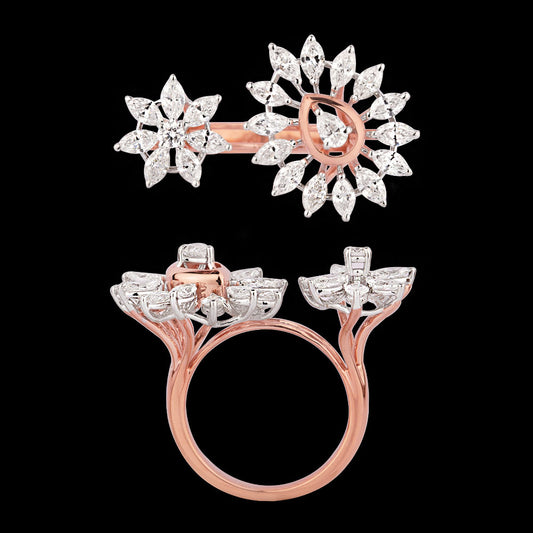 18K Rose Gold Diamond Ring - 2.25ct VVS-EF