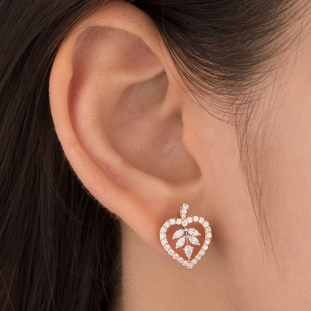 18K Rose Gold Diamond Jewellery - 0.772ct VVS-VS-EF