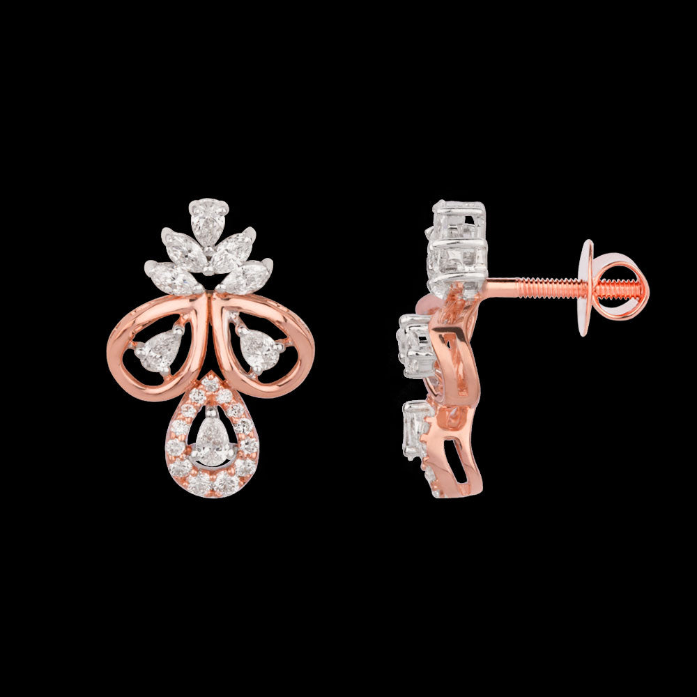 18K Rose Gold Diamond Jewellery - 0.672ct VVS-VS-EF