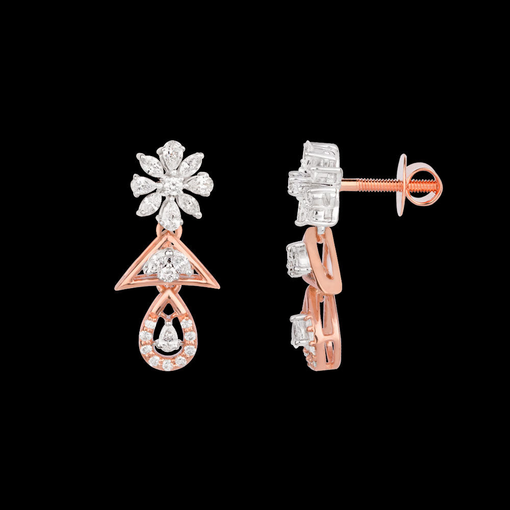 18K Rose Gold Diamond Jewellery - 0.86ct VVS-VS-EF