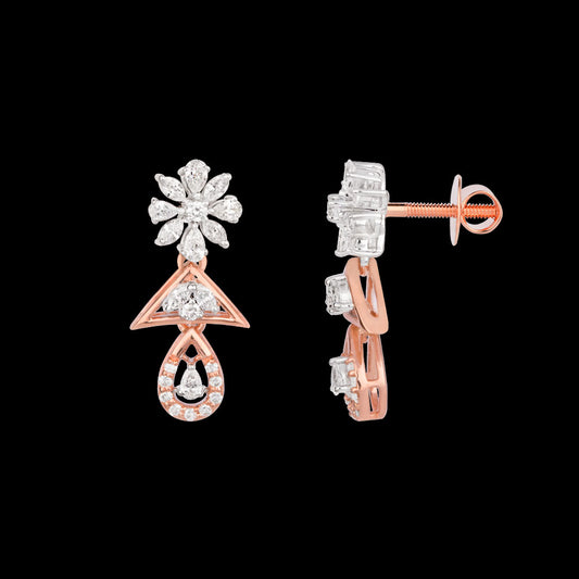 18K Rose Gold Diamond Jewellery - 0.86ct VVS-VS-EF