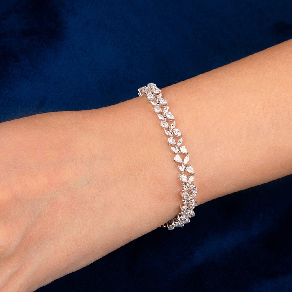 18K Rose Gold Diamond Bracelet - 2.853ct VVS-EF