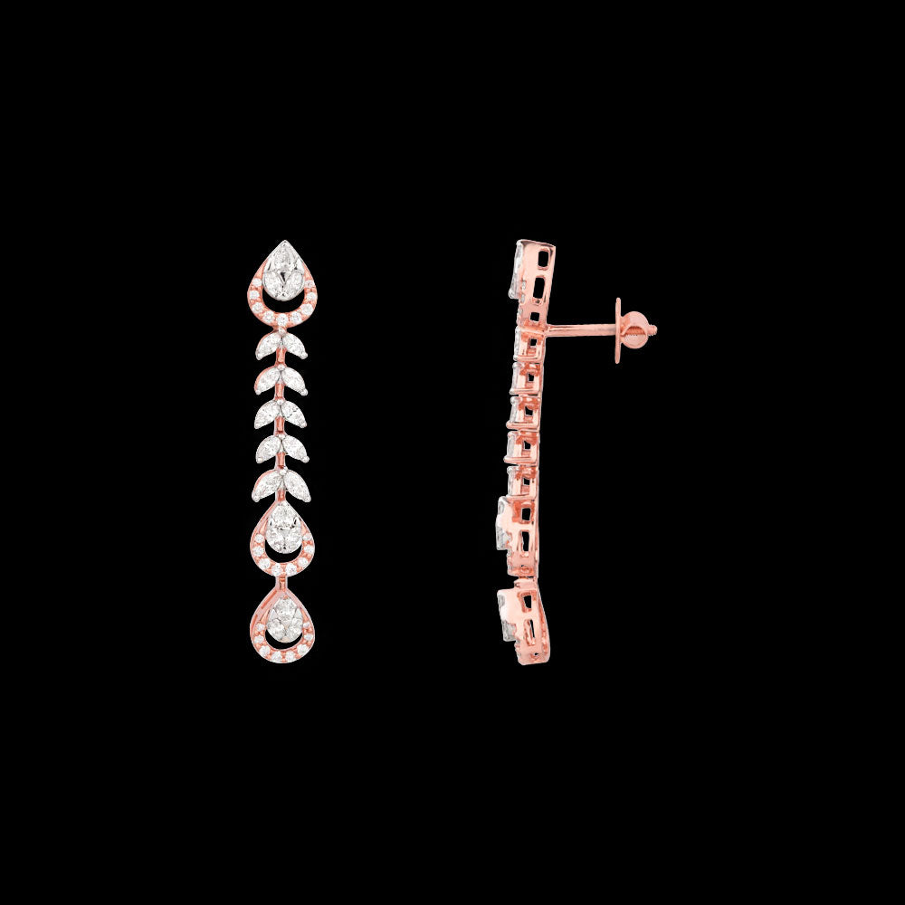18K Rose Gold Diamond Jewellery - 1.71ct VVS-EF