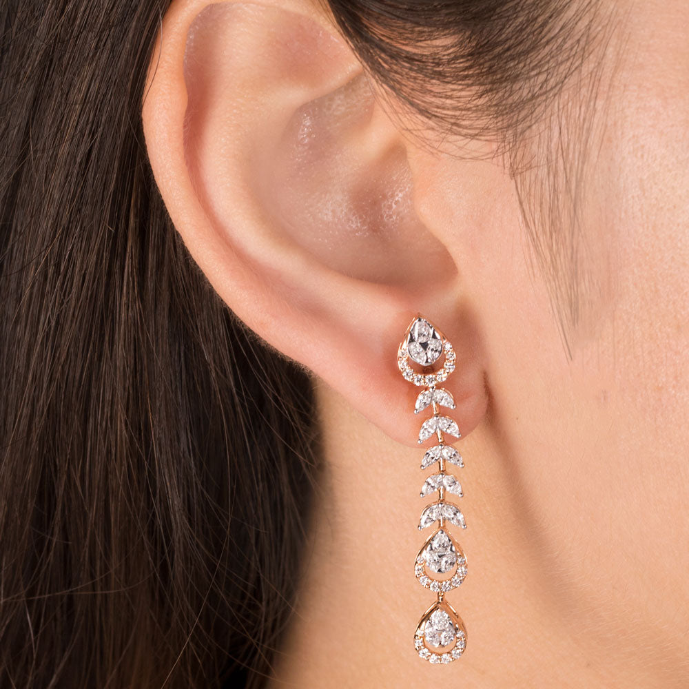 18K Rose Gold Diamond Jewellery - 1.71ct VVS-EF