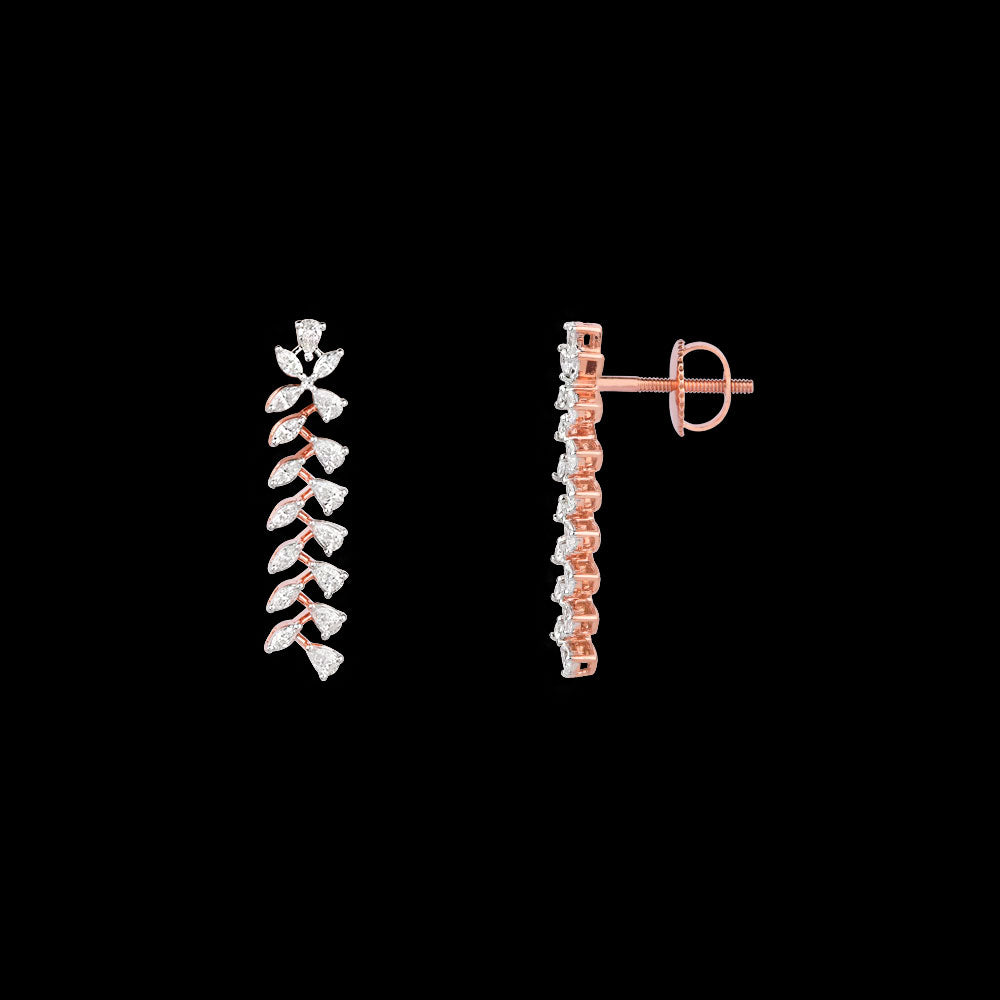18K Rose Gold Diamond Jewellery - 1.26ct VVS-EF