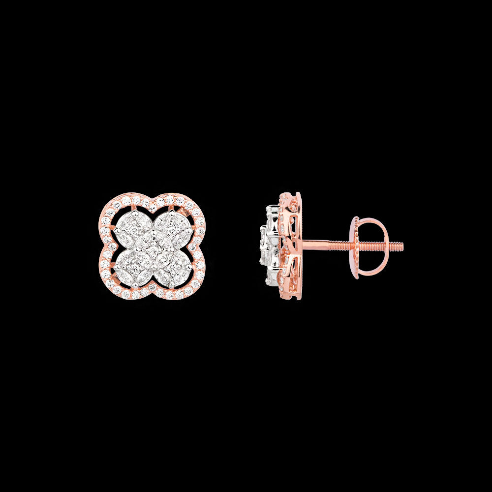 18K Rose Gold Diamond Jewellery - 1.773ct VVS-EF