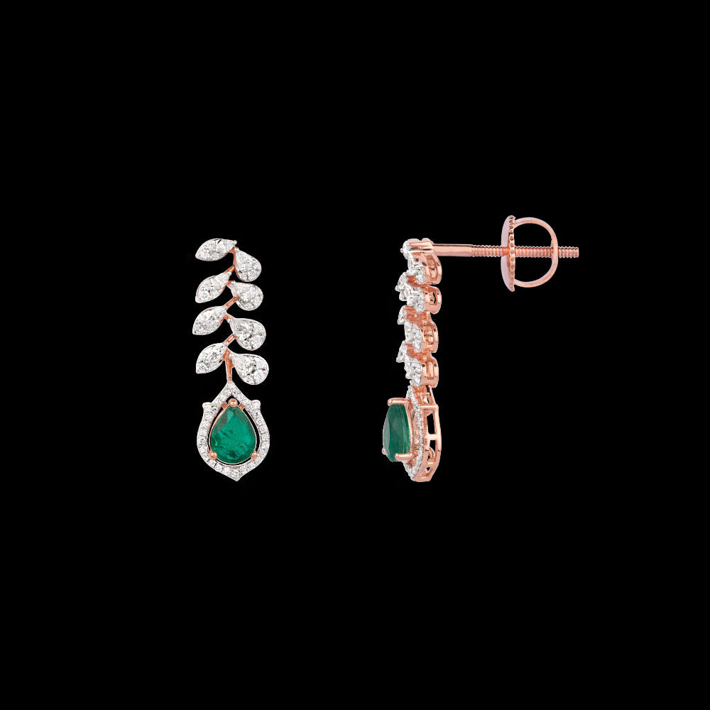 18K Rose Gold Diamond Jewellery - 1.52ct VVS-EF with Colour Stones
