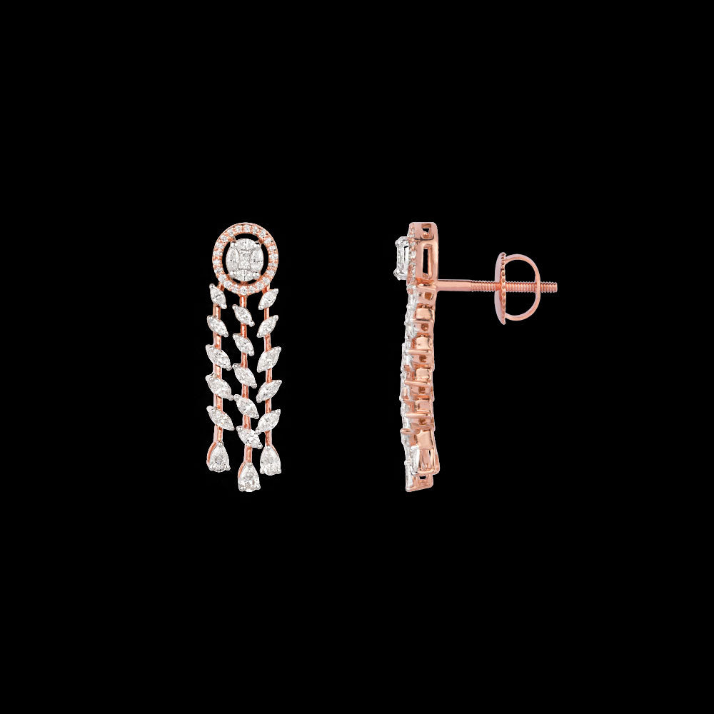 18K Rose Gold Diamond Jewellery - 1.61ct VVS-EF