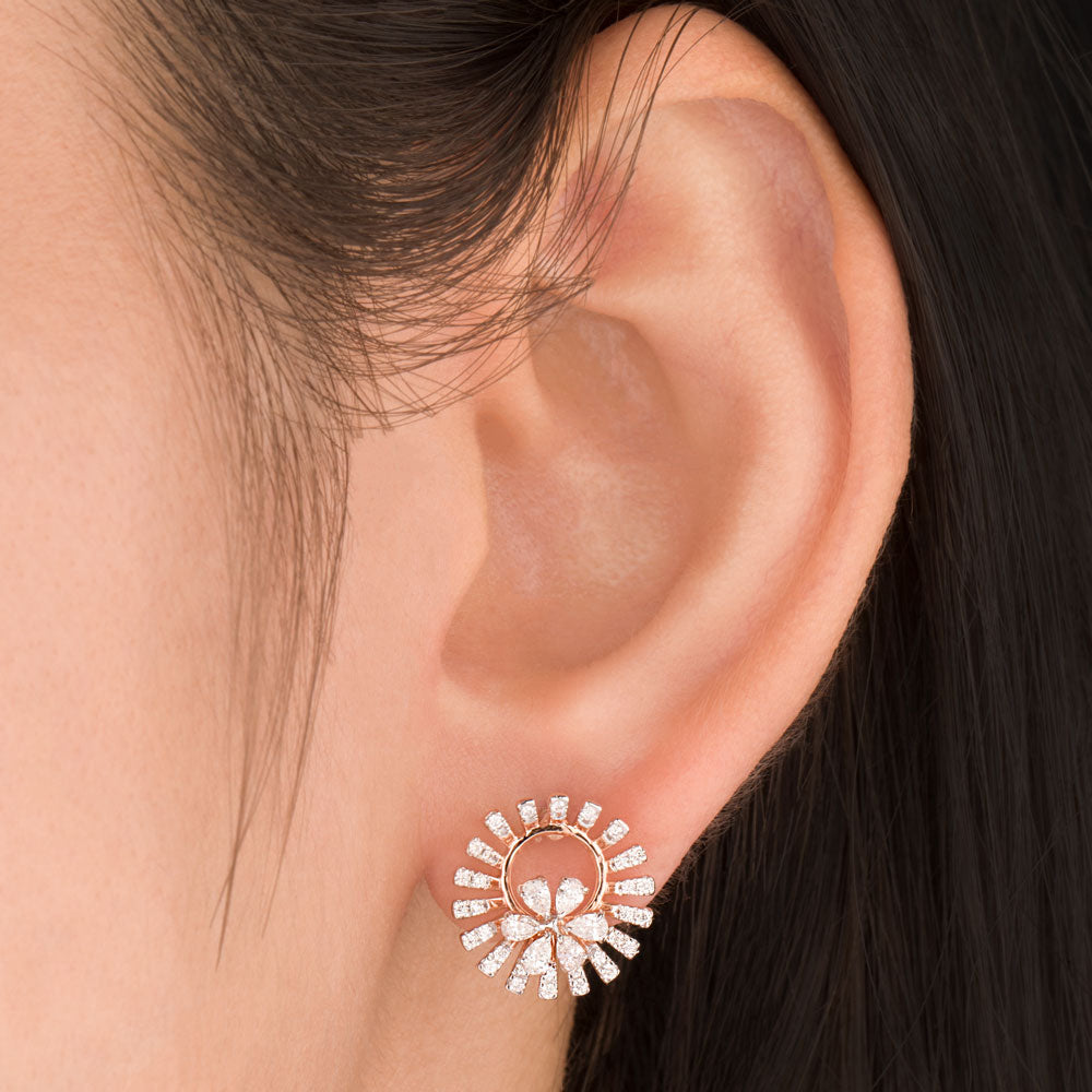 18K Rose Gold Diamond Jewellery - 0.62ct VVS-EF