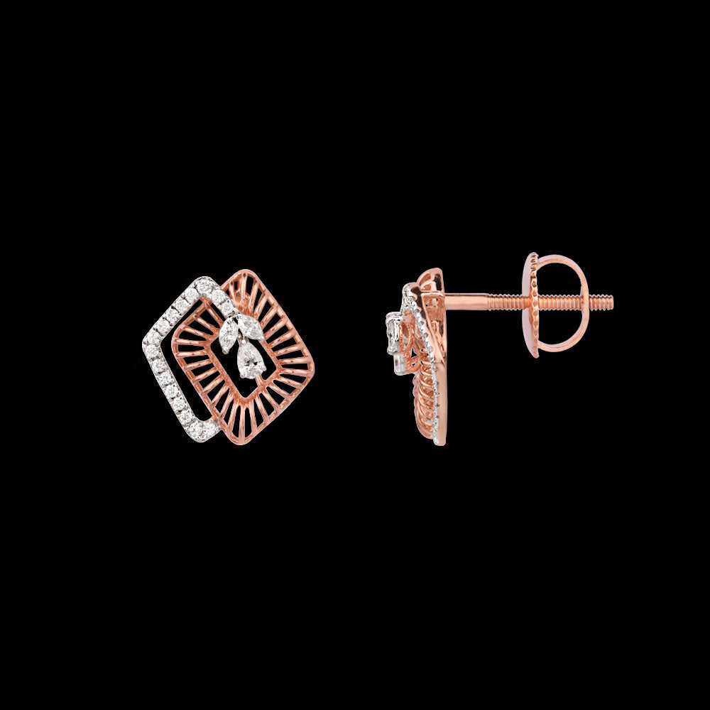 18K Rose Gold Diamond Jewellery - 0.25ct VVS-EF