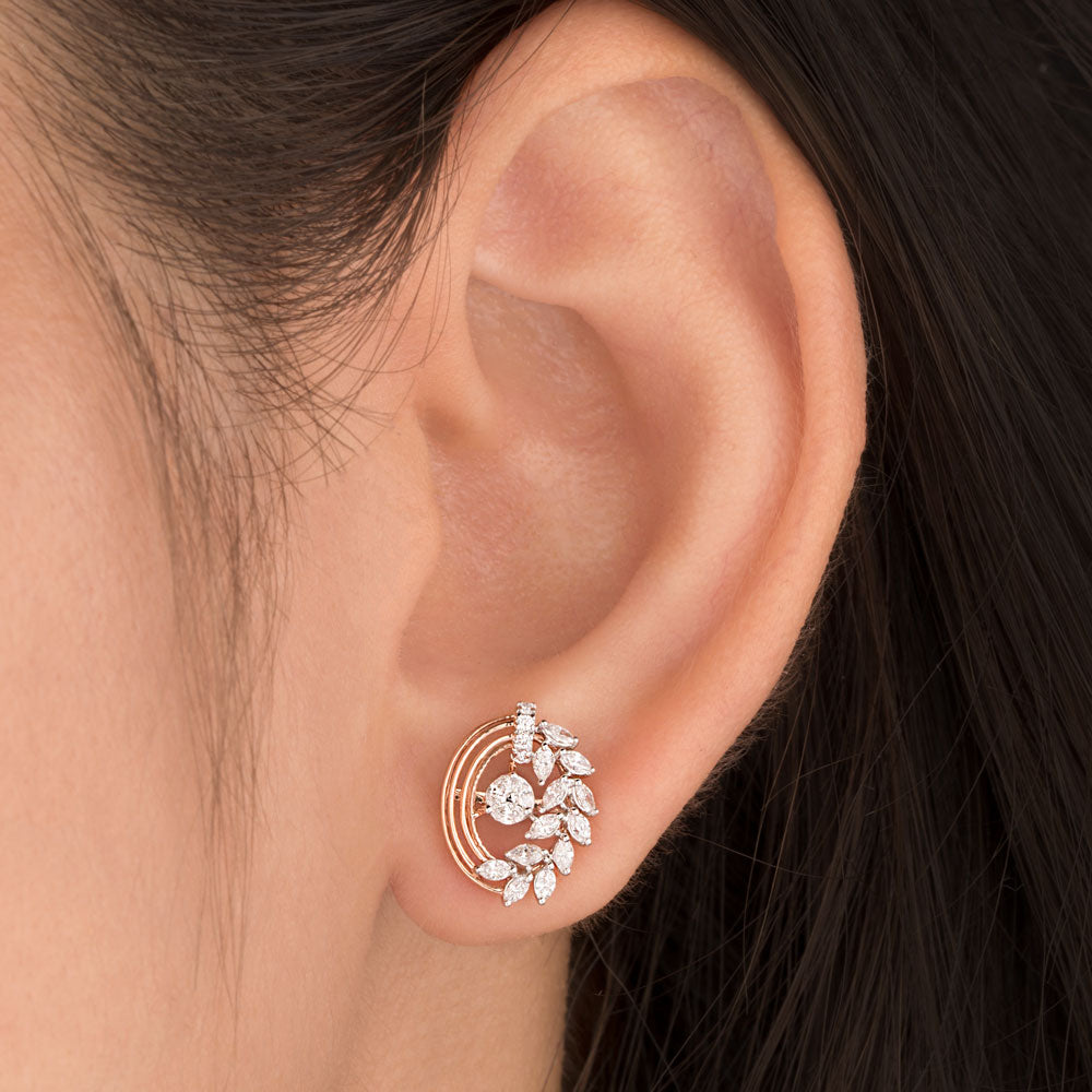 18K Rose Gold Diamond Jewellery - 0.52ct VVS-EF