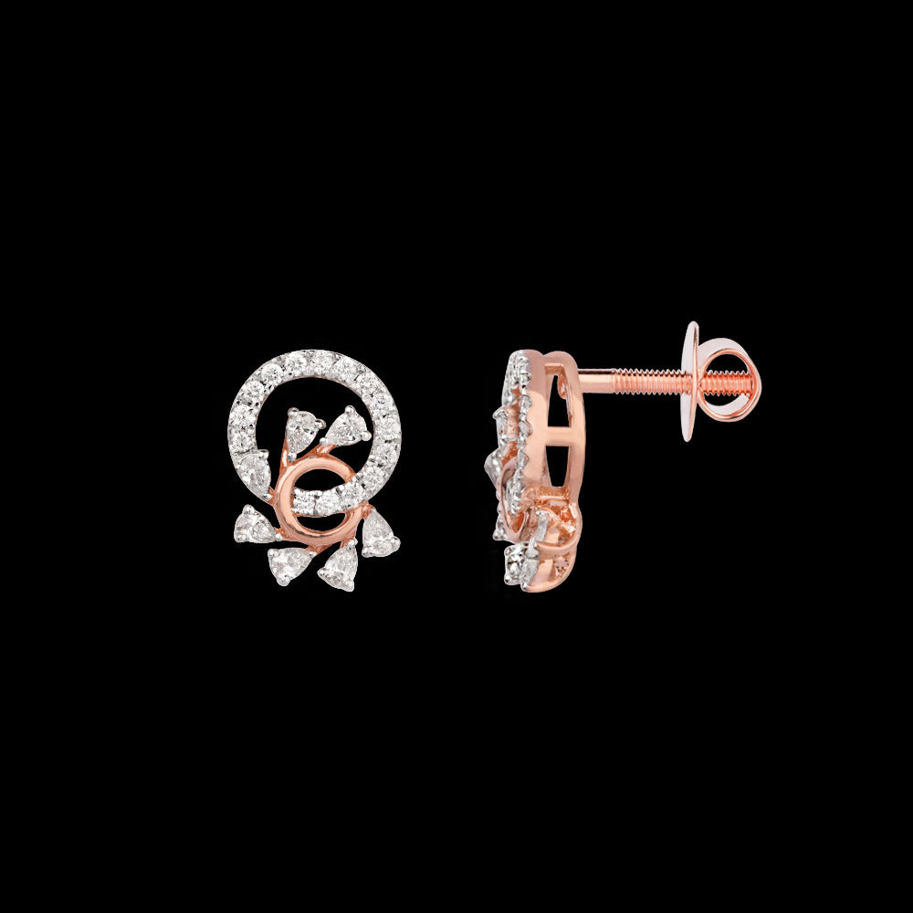 18K Rose Gold Diamond Jewellery - 0.46ct VVS-EF
