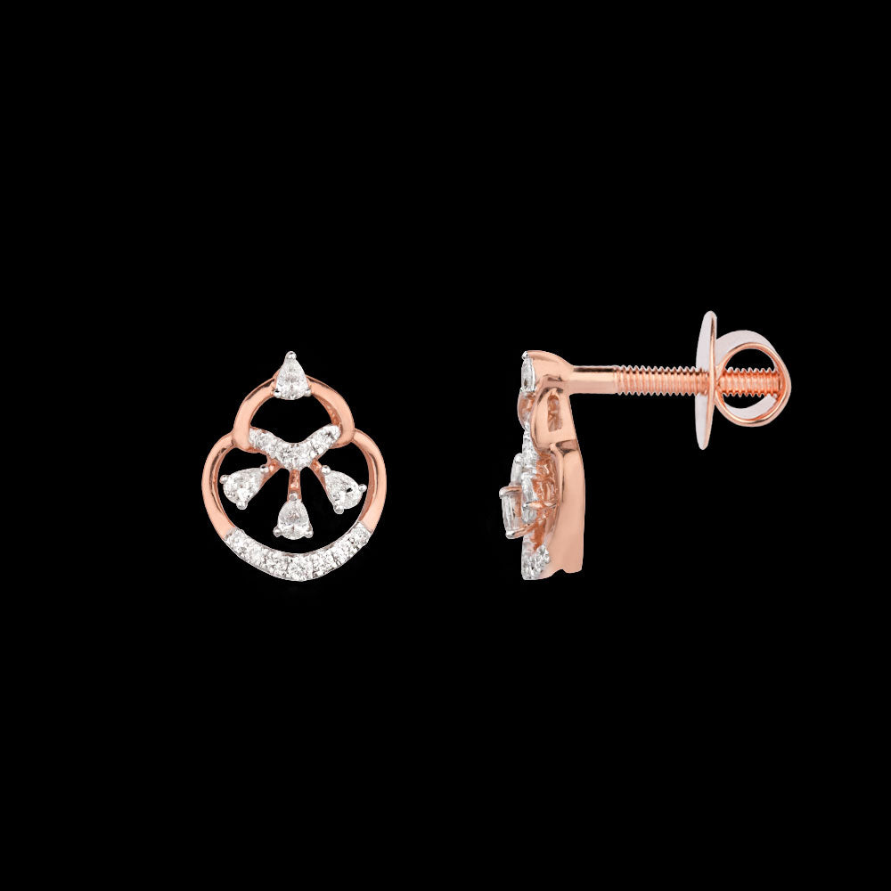 18K Rose Gold Diamond Jewellery - 0.29ct VVS-EF