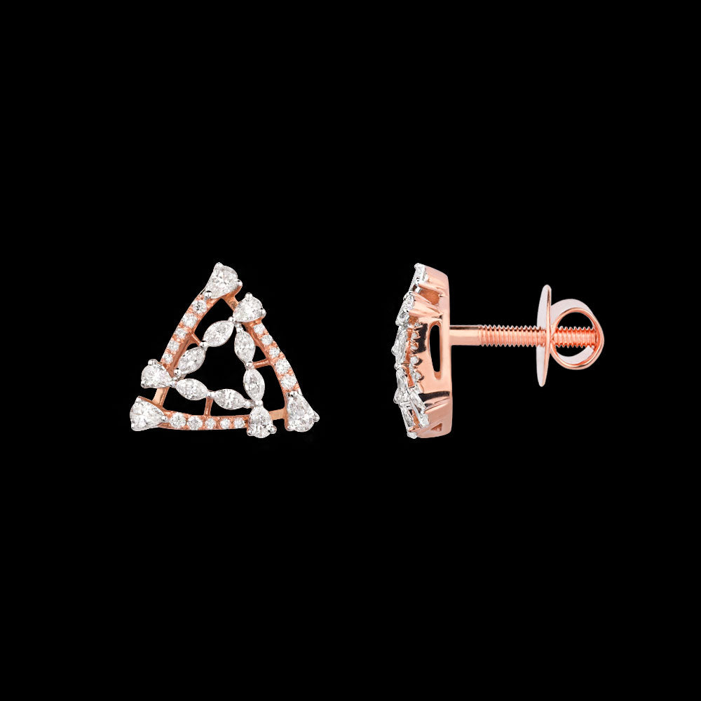 18K Rose Gold Diamond Jewellery - 0.67ct VVS-EF