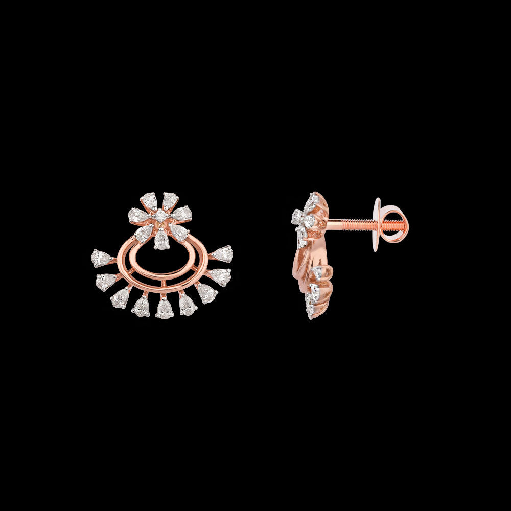 18K Rose Gold Diamond Jewellery - 0.62ct VVS-EF