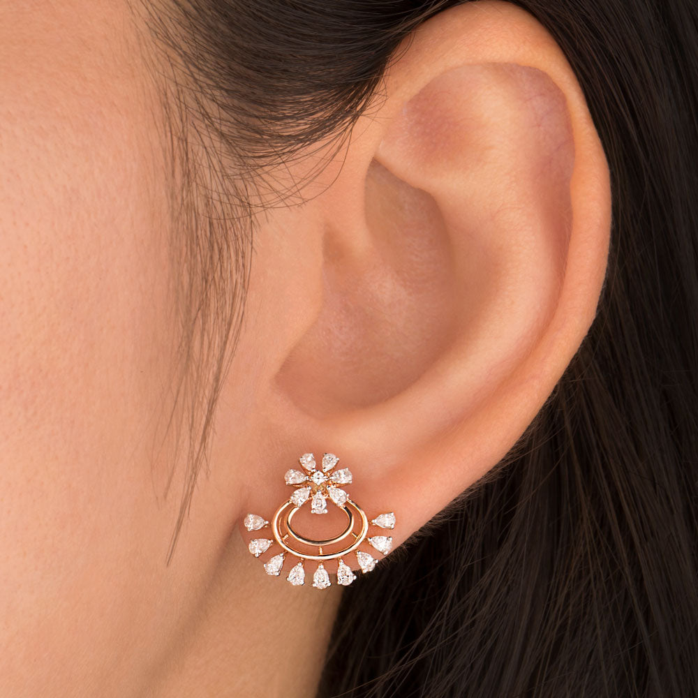 18K Rose Gold Diamond Jewellery - 0.62ct VVS-EF