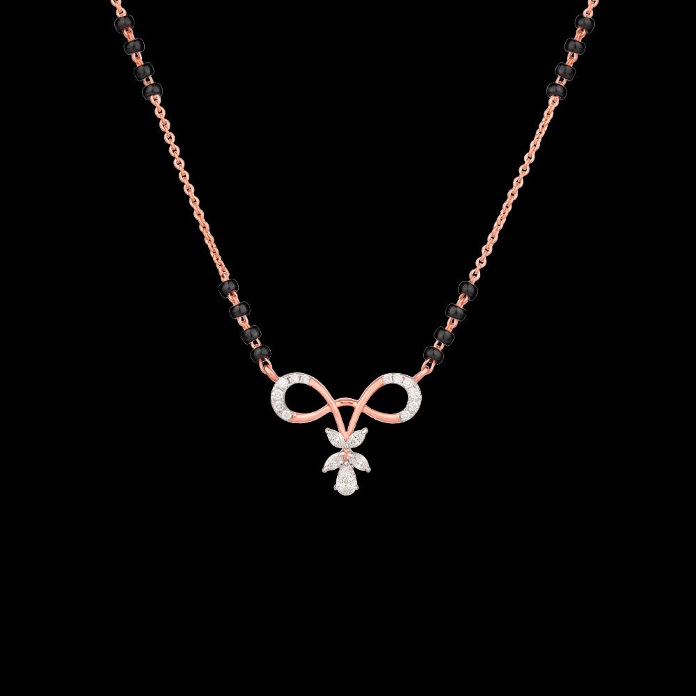 18K Rose Gold Diamond Tanmaniya - 0.23ct VVS-EF with Colour Stones